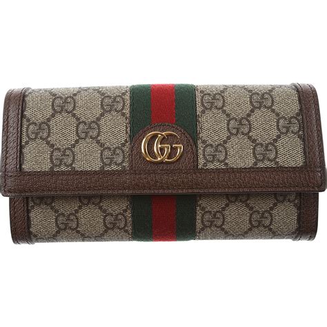 gucci womens blue leather logo wallet|black Gucci wallet women.